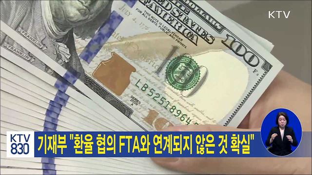 기재부 "환율 협의 FTA와 연계되지 않은 것 확실"