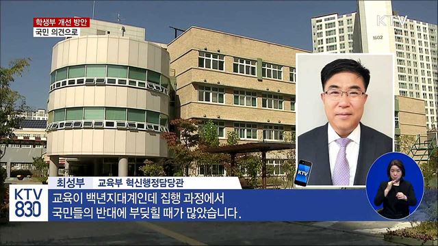 학교생활기록부 개선 방안, 국민 100명이 결정한다