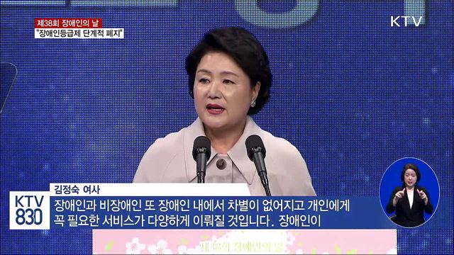 제38회 장애인의 날..."장애인등급제 단계적 폐지"