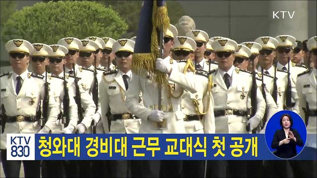 청와대 경비대 근무 교대식 첫 공개