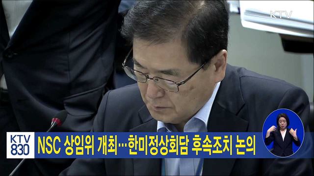 NSC 상임위 개최…한미정상회담 후속조치 논의