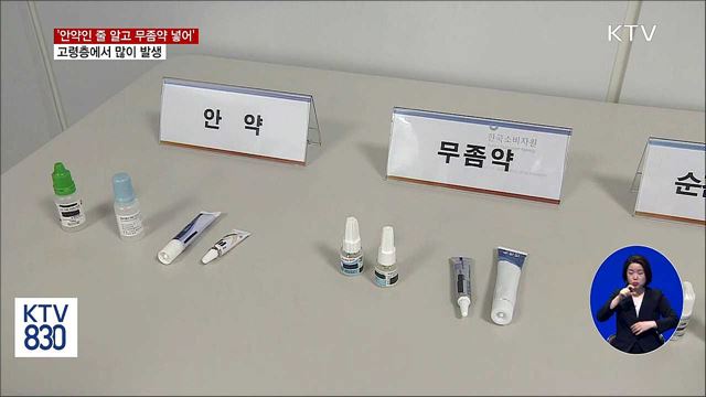 '안약인 줄 알고 무좀약 넣어'···고령층에서 많이 발생