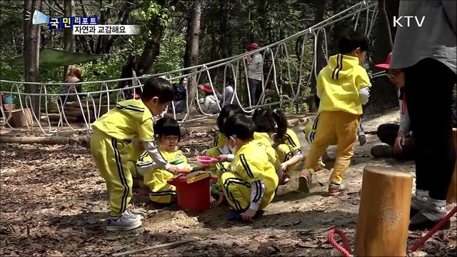 자연 속에서 배워요…유아숲 체험장 인기