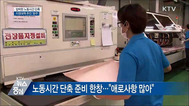 임박한 노동시간 단축···지원대책 추진 '분주'