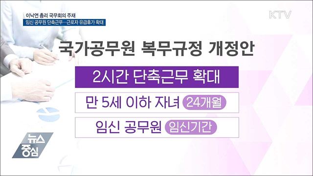 만5세 이하 자녀둔 공무원 단축근무...근로자 유급휴가 확대