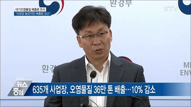"사업장 늘었지만 오염물질 배출량 감소" [오늘의 브리핑]