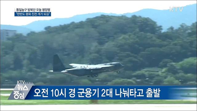 통일농구 南 대표단 방북···"한반도 평화 진전 계기 되길"