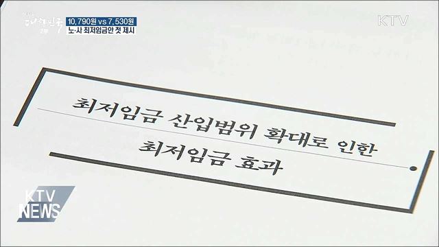 10,790원 vs 7,530원···노·사 최저임금안 첫 제시