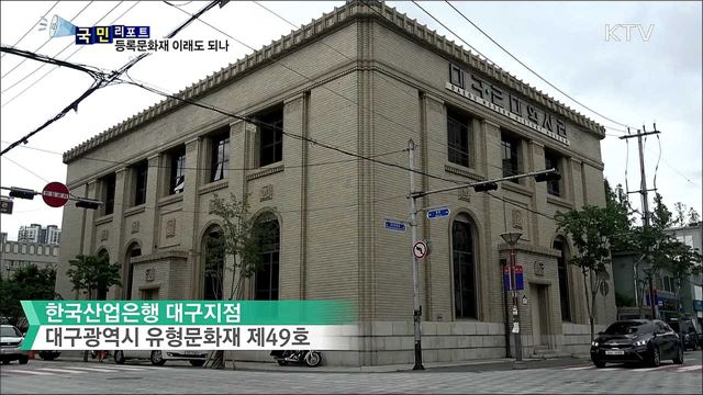 유서깊은 등록문화재, 상업시설로 전락