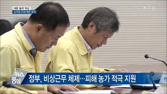 태풍 북상에 농가·당국 긴장···"총력 대응"