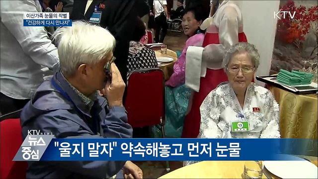"꼭 다시 만나자" 이산가족들 눈물의 작별