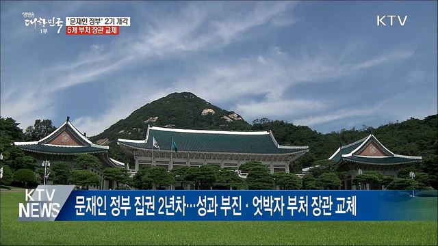 문재인 정부 2기 개각···5개 부처 장관 교체