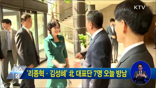 '리종혁·김성혜' 北 대표단 7명 오늘 방남