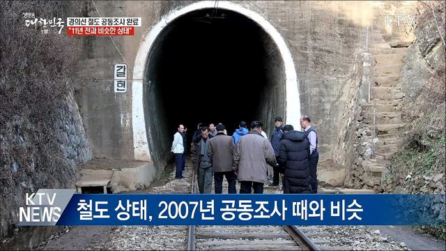 北 경의선 철도 공동조사 완료···"11년 전과 비슷"