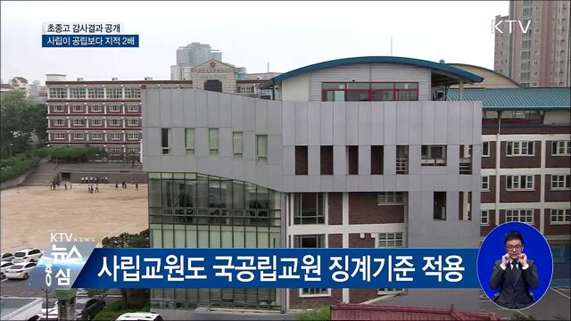 사립, 공립보다 감사지적 2배 많아