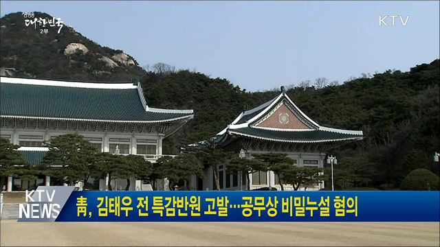 靑, 김태우 전 특감반원 고발···공무상 비밀누설 혐의
