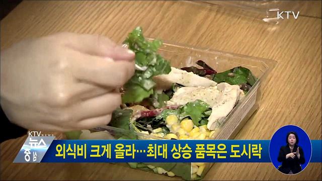 외식비 크게 올라···최대 상승 품목은 도시락