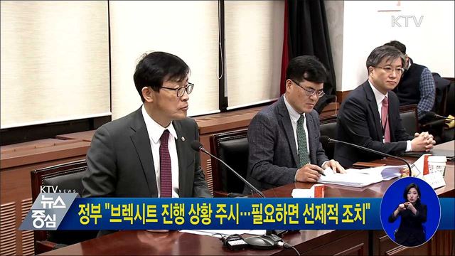 정부 "브렉시트 진행 상황 주시···필요하면 선제적 조치"