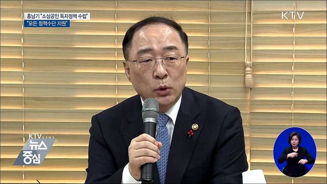 홍남기 "자영업·소상공인 독자정책 수립"
