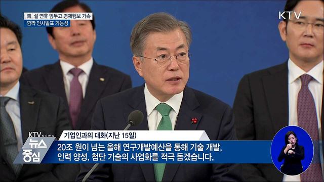 문 대통령, 설 연휴 앞두고 경제행보 박차