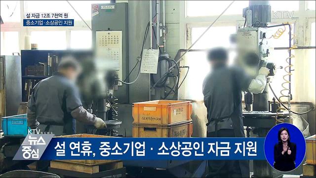 정부, 설 자금 12조 7천억 원 지원
