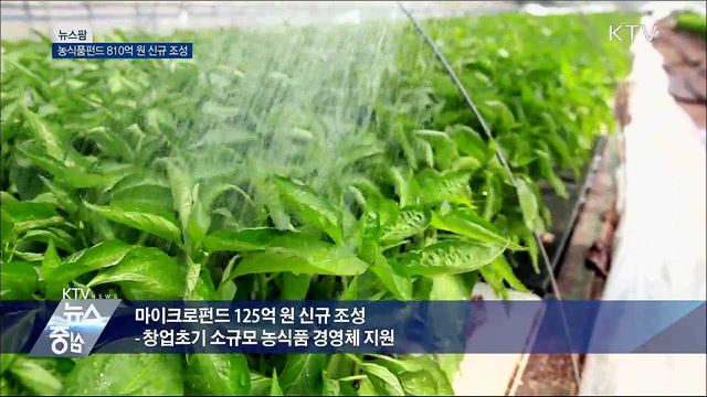 농식품펀드 810억 원 신규 조성 [뉴스팜]