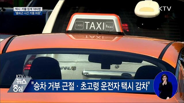 "출퇴근 카풀 허용"···택시·카풀 '대타협'