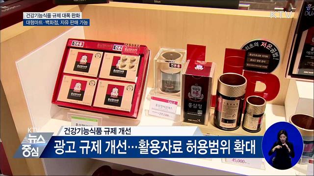 건강기능식품 등 신산업 규제 개선