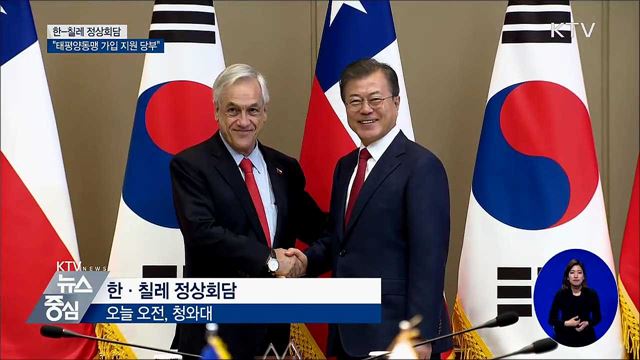 한-칠레 정상회담···'태평양동맹' 가입 협력