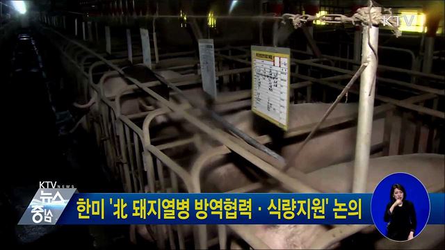 한미 '北돼지열병 방역협력·식량지원' 논의