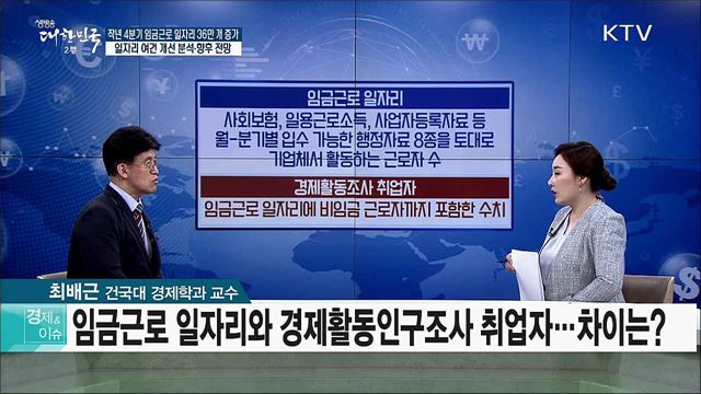 작년 4분기 임금근로 36만 개 증가 일자리 여건 개선 분석·향후 전망 [경제&이슈]