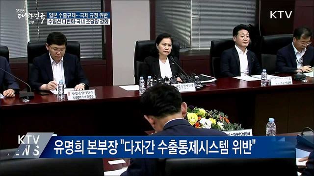 "日 조치 국제규정 위반···대응책 마련할 것"