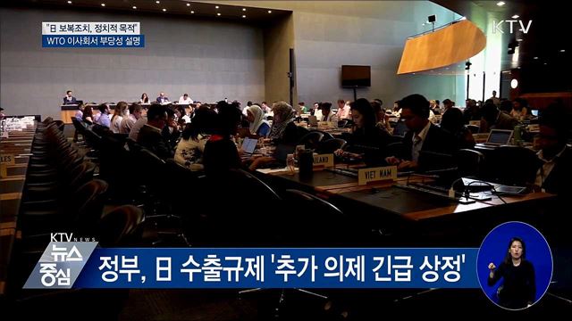 "日, 정치적 목적 경제보복"···WTO서 공론화