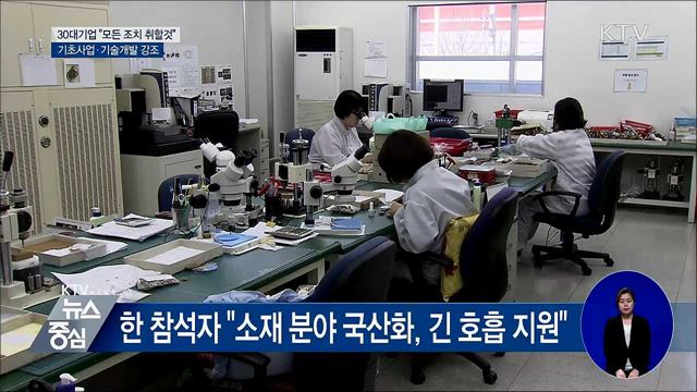 대기업들 "日 수출 규제, 모든 조치 취하겠다"