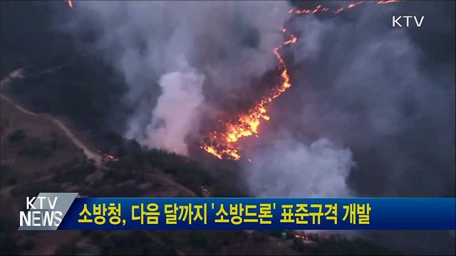 소방청, 다음 달까지 '소방드론' 표준규격 개발