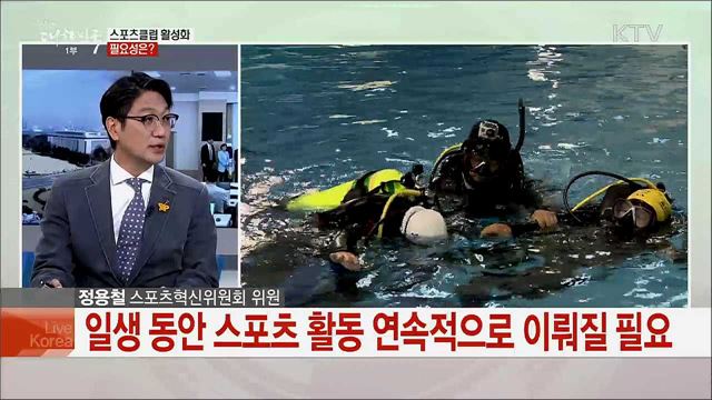 '일상에서 일생 동안' 스포츠 복지 실현 스포츠클럽 활성화 권고안 주요 내용은?