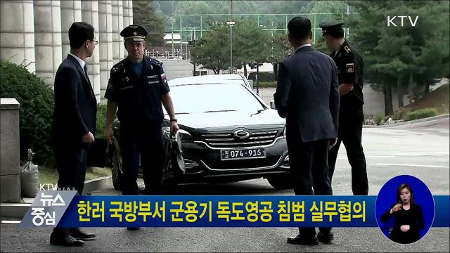 한러 국방부서 군용기 독도영공 침범 실무협의