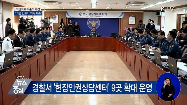 경찰, 치안지표 개선···"치안 인프라 확충"