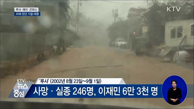 루사·매미·곤파스···피해 컸던 가을 태풍