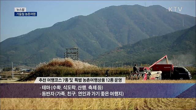 가을철 농촌여행 [뉴스팜]