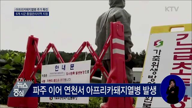 아프리카돼지열병 추가 확진···6개 시군 집중 방역