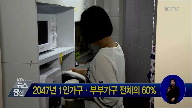 2047년 1인가구·부부가구 전체의 60%
