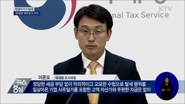 '땅굴파기식 탈세' 고액 자산가 219명 세무조사