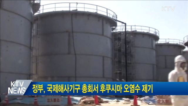 정부, 국제해사기구 총회서 후쿠시마 오염수 제기