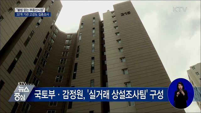 "불법 없는 부동산시장"···고강도 집중조사