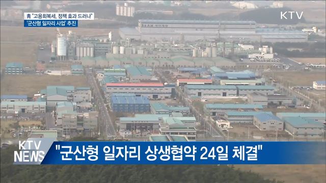 靑 "고용회복세 뚜렷···군산형 일자리 사업 추진"