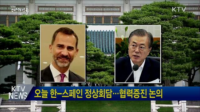 오늘 한-스페인 정상회담···협력증진 논의