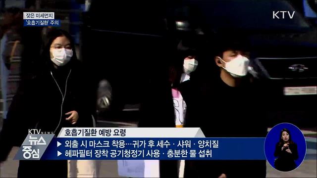 잦은 미세먼지···환절기 '호흡기질환' 주의