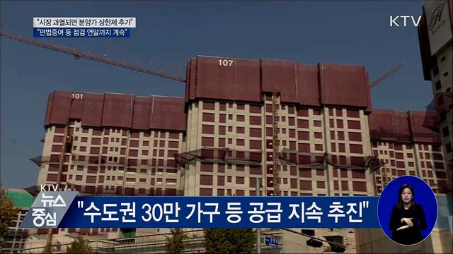 "시장 불안하면 분양가 상한제 추가 검토"