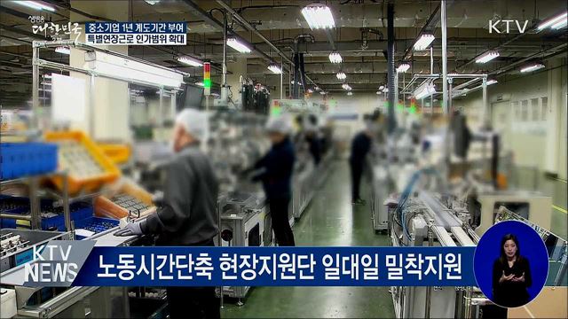 중소기업 주52시간제 1년 계도기간 부여
